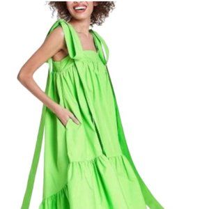 Christopher John Rogers Tie Strap High-Low Babydoll Dress Size XS